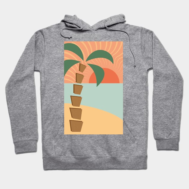 Abstract Summer Sunset Hoodie by JDP Designs